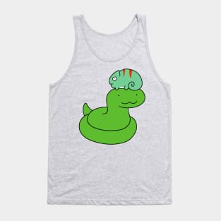 Snake and Little Chameleon Tank Top